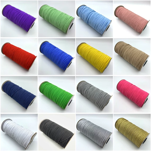 5yards 2mm Colorful High-Elastic Round Elastic Band Round Elastic Rope  Rubber Band Elastic Line DIY Sewing Accessories