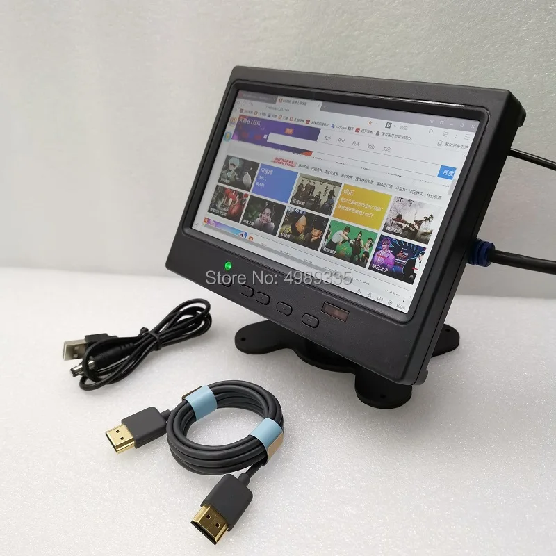 Цена 7 дюймовый монитор displayHD1024x600p ips экран HDMI PS4 xbox360 Raspberry Pi