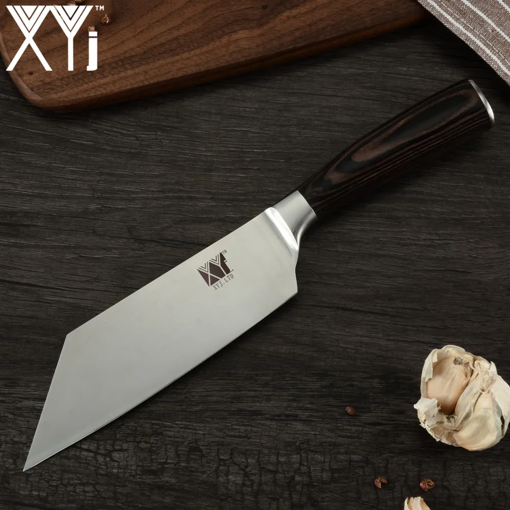 Профессиональный Китайский Кливер XYj 4Cr13 стальной кухонный нож для поваров