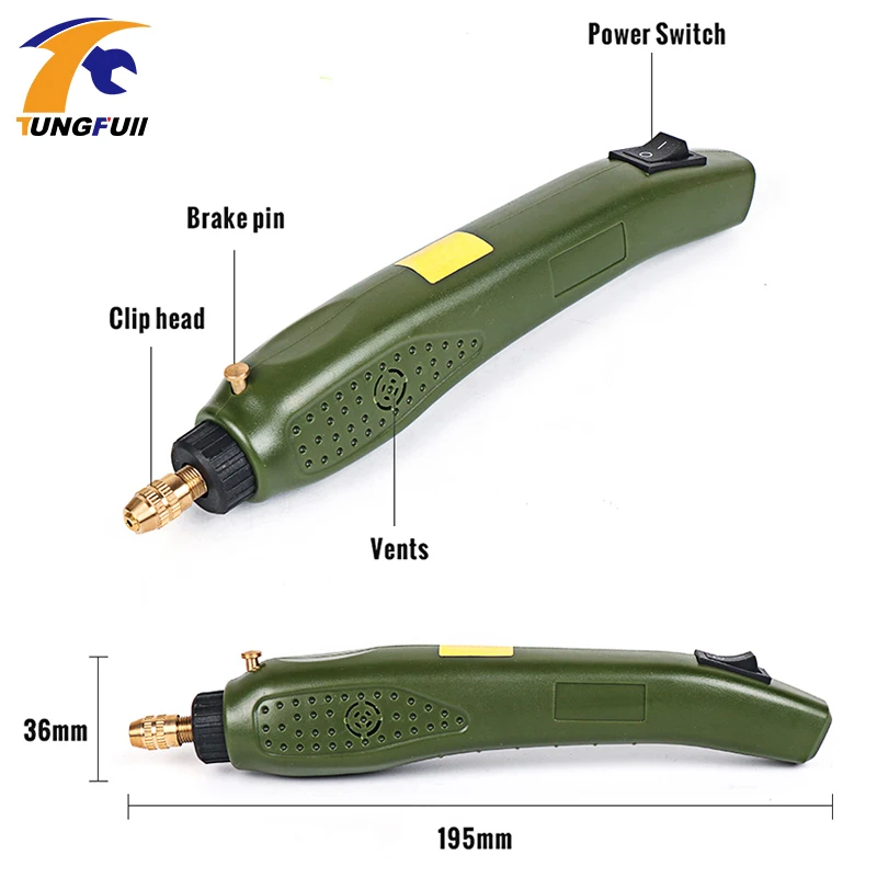 Koop Tungfull Rotary Power Tool Draagbare Elektrische Boor Boren Accessoires Voor Dremel Slijpen Elektrische Boor Elektrische Handboor