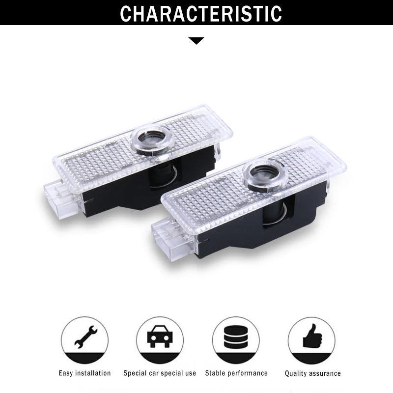 

2 x LED For BMW X5 E70 E60 E90 F10 F20 F30 X1 X3 E92 E87 E65 E66 E67 E68 F01 F02 GT Car Door Welcome Light Laser Projector Logo