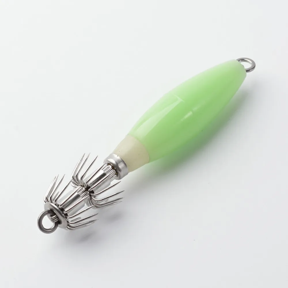 

5pcs/lot Luminous 9.5cm 14g Vivid Lifelike Simulation jig head Squid Hook