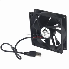 Gdstime-ventilador USB de 5V, 92mm, 92x92x25mm, Enfriador de CPU para PC