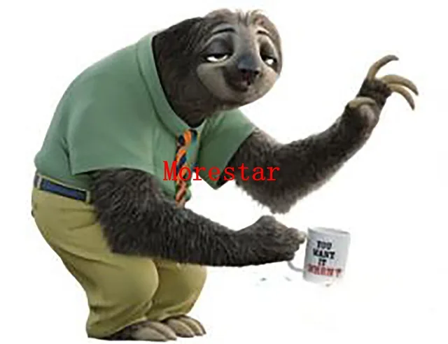 Free shipping 2016 Hot Cartoon Movie Zootopia sloth Flash Cosplay
