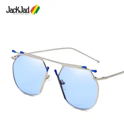 JackJad модные крутые уникальные очки Стиль Солнцезащитные очки женские корейские Металлические брендовые дизайнерские солнцезащитные очки