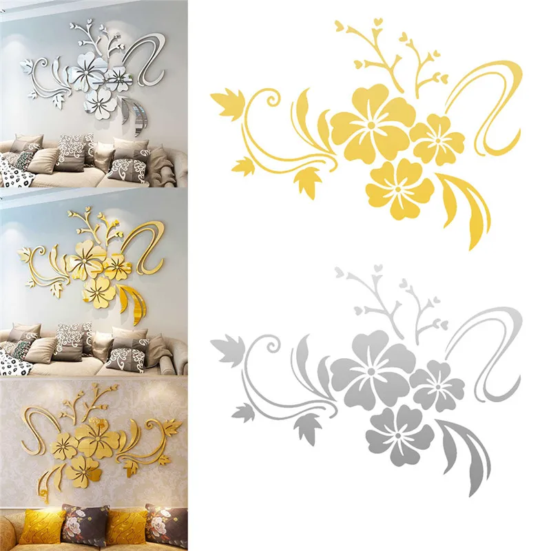 3D mirror wall stickers7