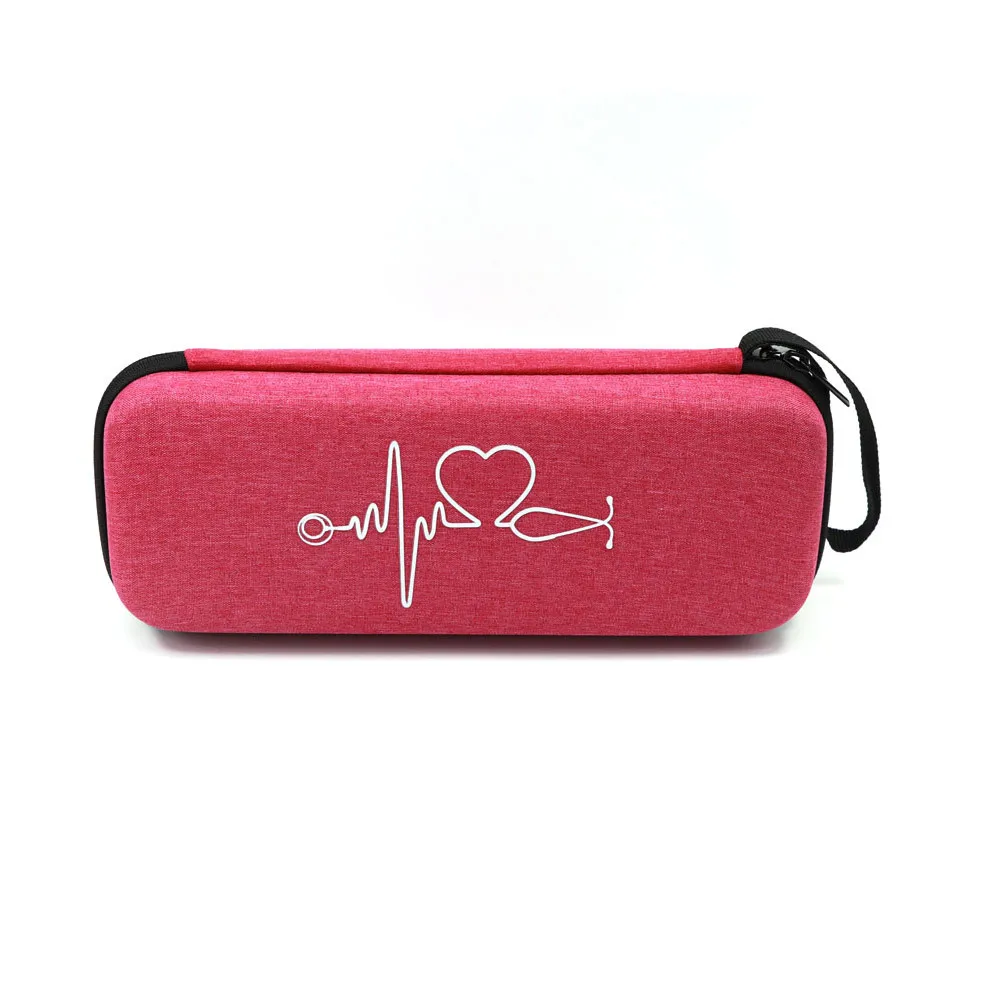 Портативный EVA ящик для хранения, чехол-органайзер для переноски, для 3M Littmann Classic III, стетоскоп для медсестры, оксиметр, жесткий диск, дорожная сумка - Цвет: Rose Red