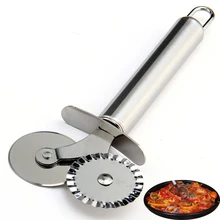 Double stainless steel knife pizza pizza wheel cutting pizza knife kitchen tools Pizza Cutter mould