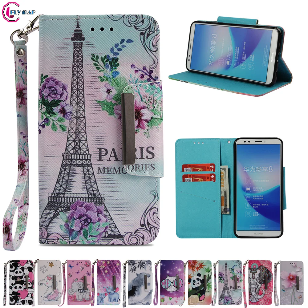 

Wallet Big Cover for Huawei Y7 PRIME 2018 Y7Prime Flip Phone Case for Y 7 PRO 2018 LDN-LX2 LDN LX2 LX1 L21 LDN-LX1 Coque Capa