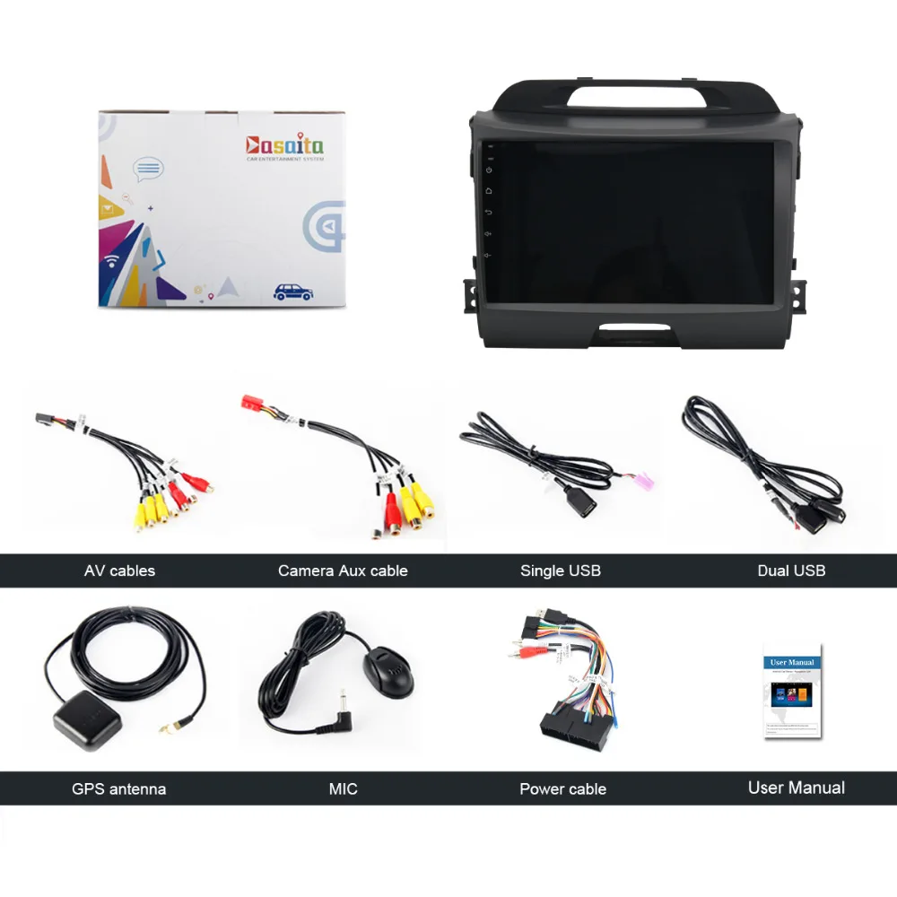 Автомобильный 2din android GPS для KIA sportage r 2011 2015 Авторадио Навигация головное