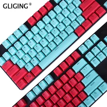 104 Keys Miami PBT Backlit Keycap Key caps ANSI Layout OEM Profile for Cherry MX Mechanical Keyboard