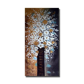 

Modern Abstract Oil Painting on Canvas Home Decor Hand Painted Wall Pictures Beautiful Flower Art High Quality No Framed