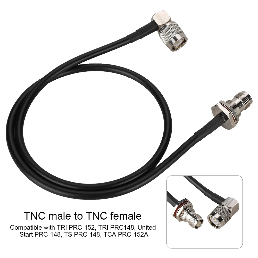 60 см трехдиапазонная антенна удлинитель штекер TNC к TNC женский совместимый с TRI PRC-152 10 Вт Максимальная мощность