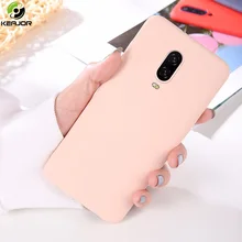 Skin Case For Oneplus 6T 6 7 Pro Case Liquid Silicone Cover Soft Rubber Full Protection Phone Cases On For One plus 7 Pro Funda
