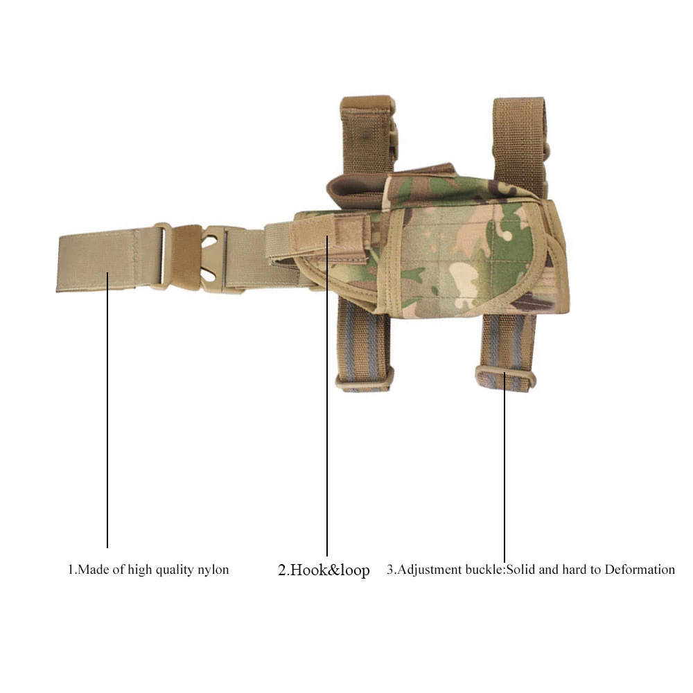 EMERSONGEAR КАПЛЕВИДНАЯ ножная кобура тактическая охотничья правая ружья кобура Регулируемая твердость пистолет кобура Мультикам EM6204