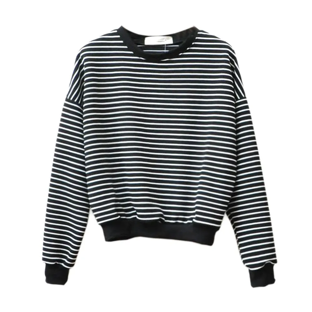 striped sweatshirt women's