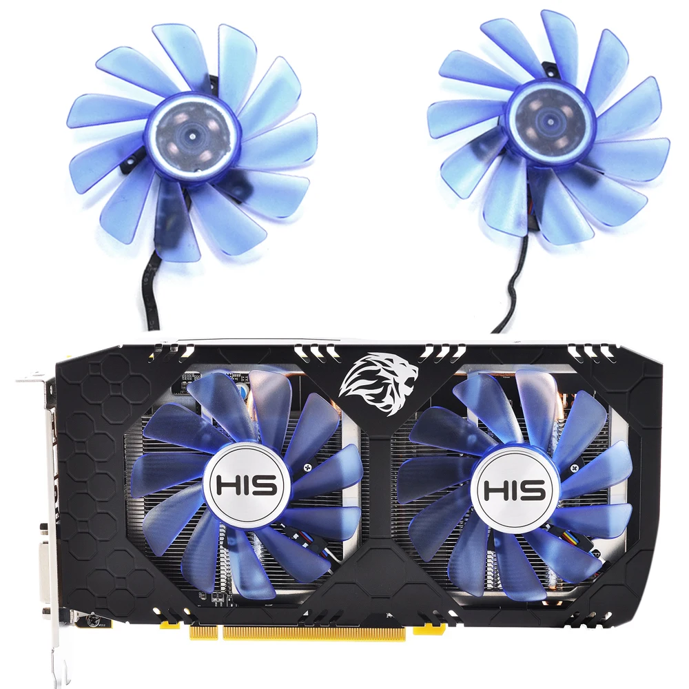 85 мм FDC10U12S9-C FDC10H12S9-C RX 470 охлаждающий вентилятор для его RX 470 IceQ X2 Turbo 4 Гб RX 470 IceQ X2 OC 4GB RX474 RX570 RX574 RX580