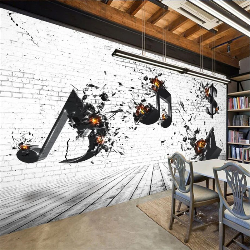beibehang Custom 3d wallpaper music bar KTV cultural background Living room bedroom background wall painting decoration beibehang Custom 3d wallpaper music bar KTV cultural background Living room bedroom background wall painting decoration