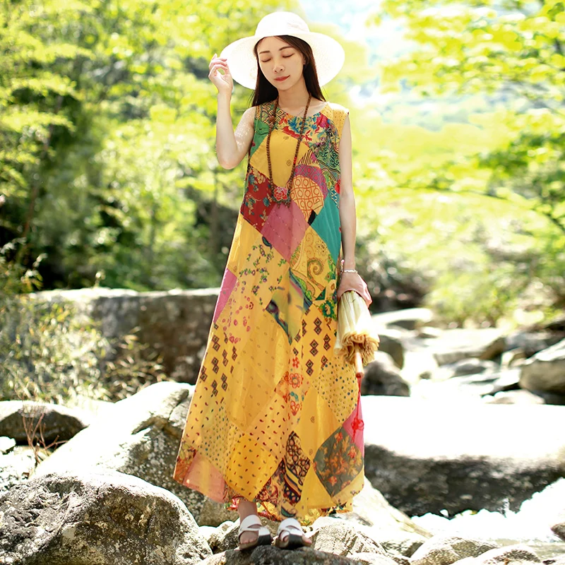 Long Stock Femme Cotton Dress 1