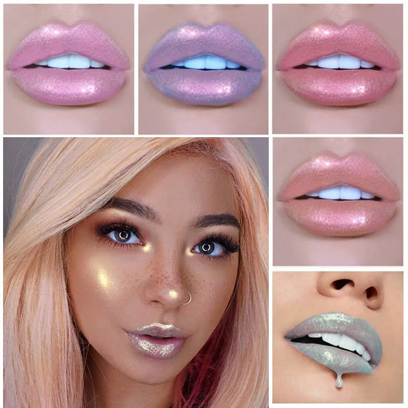 

HANDAIYAN Pro 6 Colors Matte Liquid Lip Gloss Moisturizing Glitter Lipstick Makeup Waterproof Mermaid Tattoo Lip Glaze Sexy Lips