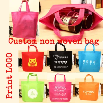 

Custom printing logo gift bag/packaging bag/shopping bag/non-woven fabrics bag 200pcs/lott