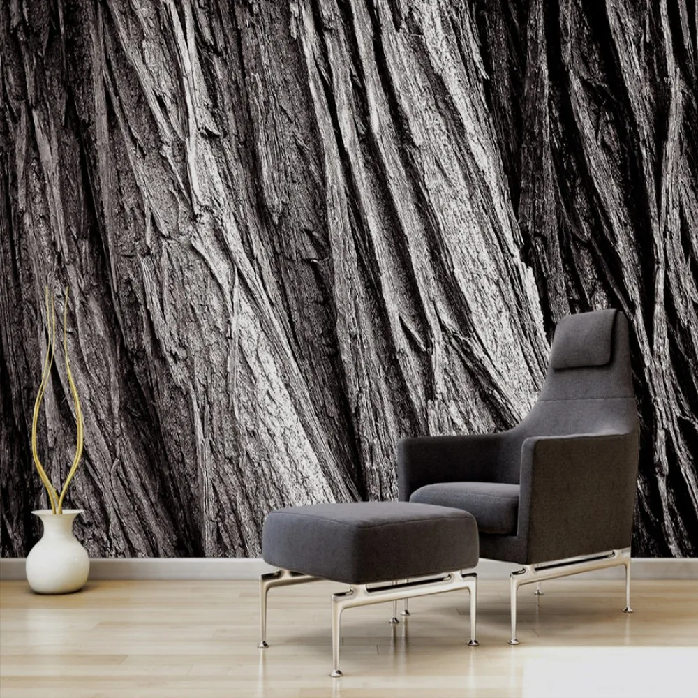 

Free Shipping Custom 3d Mural Vintage Tree Texture Tv Background Wallpaper Living Room Sofa Decoration Mural Wallpaper for Hotel