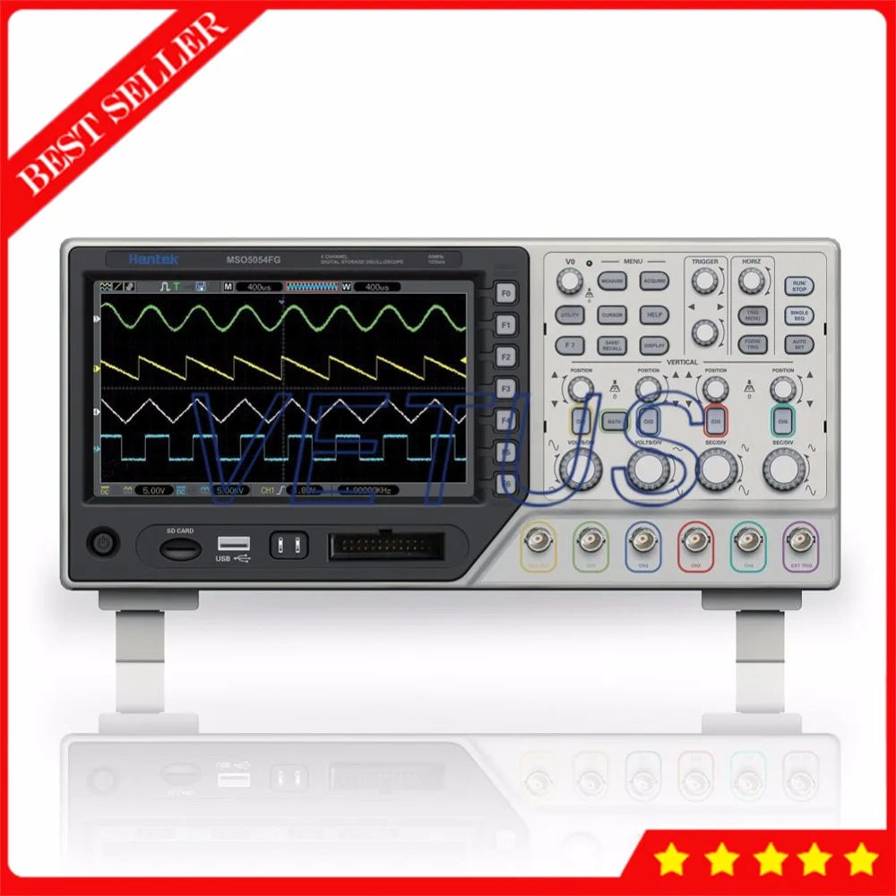 

25MHz Arbitrary Waveform Generator Hantek MSO5054FG 40MHz 4 Channel Oscilloscope with 8 CH Logic Analyzer digital osciloscopio