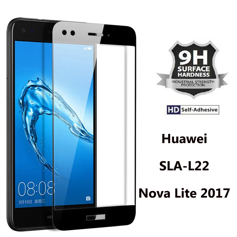 2 шт huawei SLA-L22 защитное стекло 9H твердость полное покрытие закаленное стекло пленка для huawei Nova Lite SLA L22 пленка для экрана