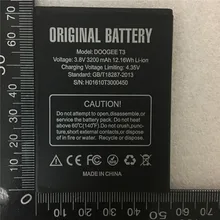Doogee T3 bateria o dużej pojemności 3200mAh 100% oryginalne nowe akcesoria wymienne akumulatory do telefonu komórkowego Doogee T3
