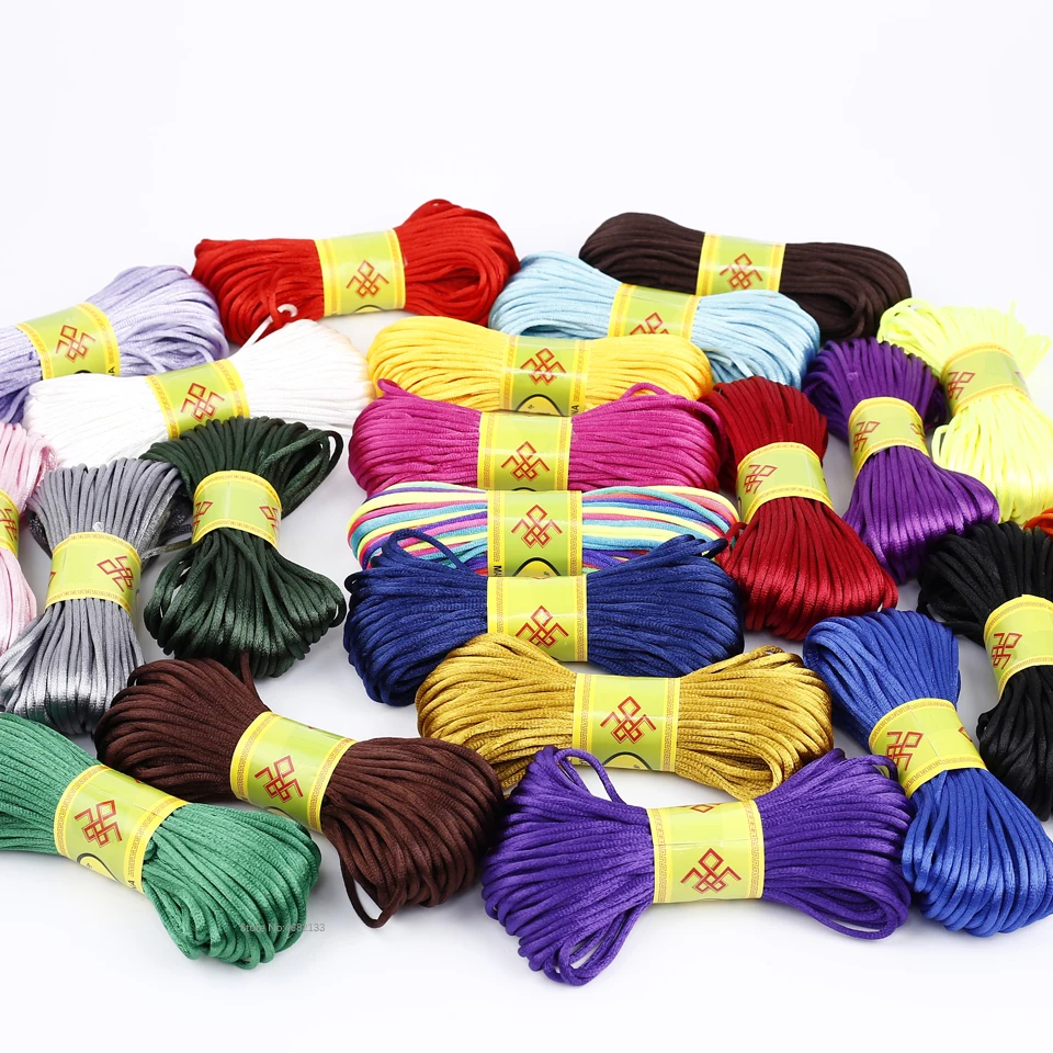 

10pcs/lot 2.5mm Rope/Cord/String/Thread Jewelry findings for DIY New Conton nylon Cord Jewelry Components Wholesale Fashion