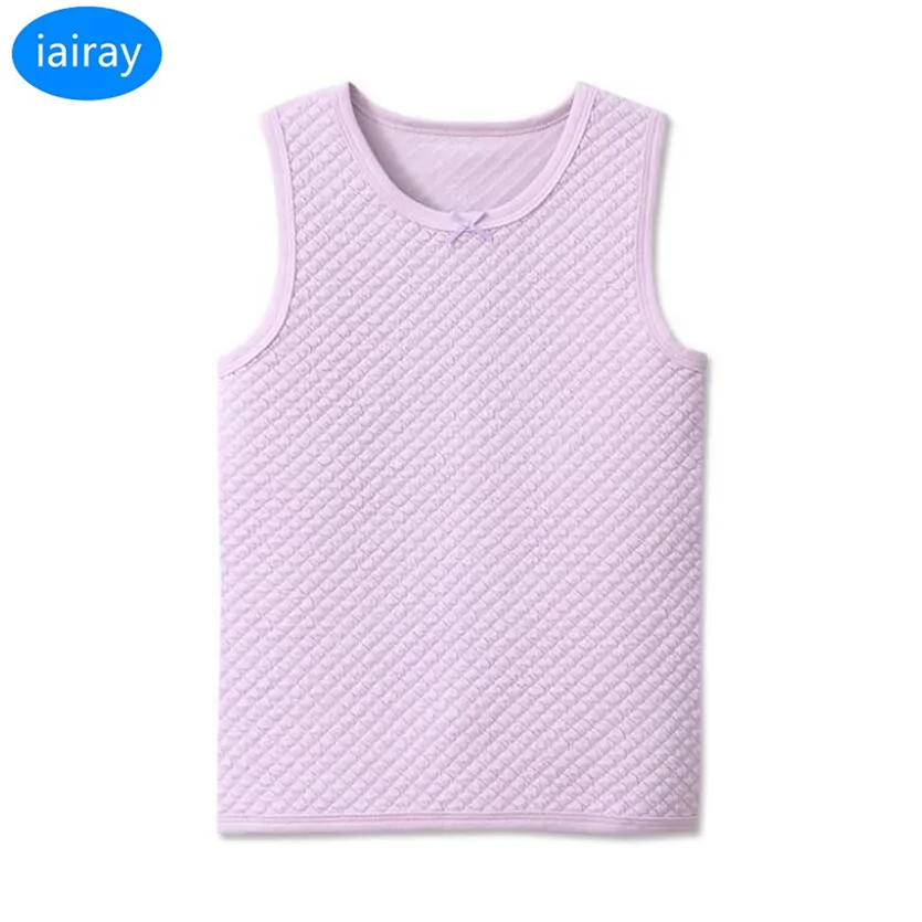 iairay children vest tops for girls autumn winter thermal vest bottom