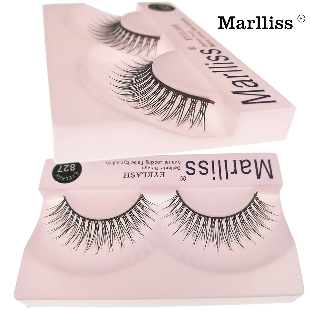 #827 2017 New Style Reusable Up to 4 Weeks Marlliss lashes Cluster Crisscross False Eye lash Wispies eyelash | Красота и здоровье