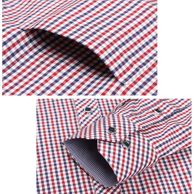 Брендовая мужская классическая клетчатая рубашка с длинным рукавом, мужская деловая официальная рубашка, умная повседневная мужская одежда, Camisa Masculina