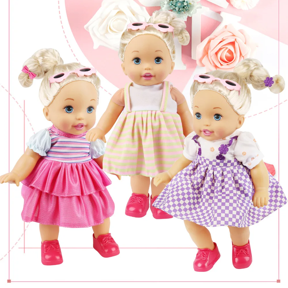 12 шт., стильная одежда для кукол ручной работы, платье для 15 дюймовых кукол для девочек, повседневная одежда, аксессуары, игрушки для детей, подарок для девочек