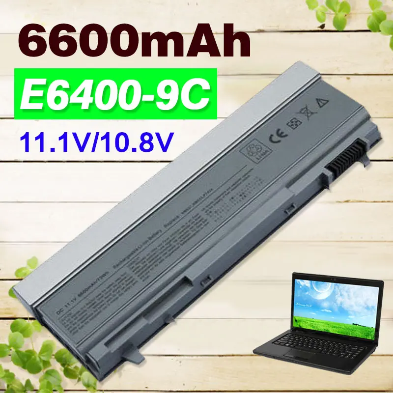 

11.1V 6600mAh 9 cells Battery For Dell Latitude E6400 E6410 E6500 E6510 M2400 M4400 M4500 M6400 M6500 1M215 C719R W0X4F PT434