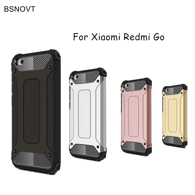 BSNOVT Xiaomi Redmi Go чехол Xiomi противоударный мягкий силиконовый + жесткий пластиковый