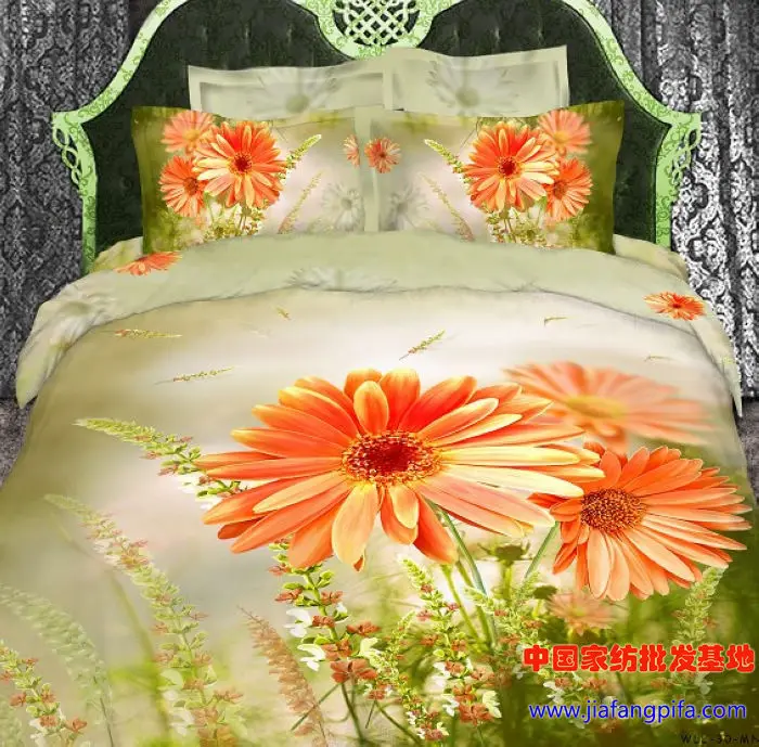 3d sunflower print floral bedding set queen size quilt duvet covers bed bedset sheets bedspreads
