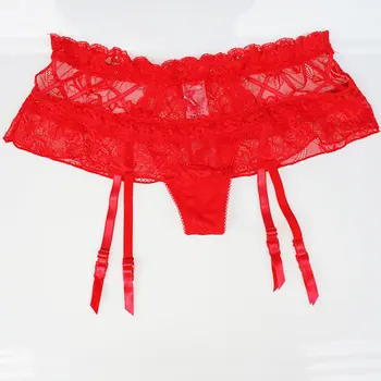 

Lace Garters Removable Strips Metal Clips Cutout Women/Female Sexy Garter Belts with Brief for stockings Suspender Belt GA1123