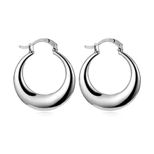 Серебряный цветной круг, серьги-кольца, полумесяц, модные, широкие, сплав, серьги в стиле панк, для женщин, массивные ювелирные изделия, для девушек, Brincos, подарки