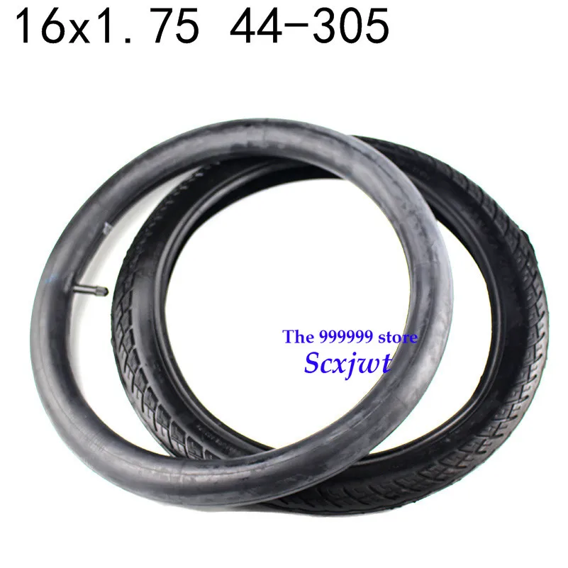 

2019 new good quality 16x1.75(44-305) inner and outer tyre fits many e-Bike and gas electric scooters