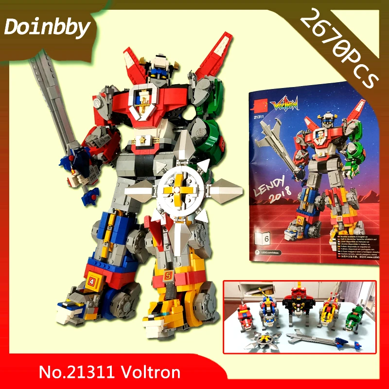 

LEPIN 16057 Beastmaster Voltron 21311 Japanse Cartoon Lion King Bouwsteen Speelgoed Robot toys Compatibel with Legoings