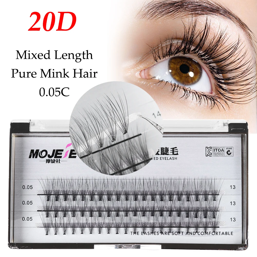 

Fashion Professional Makeup 20D Premade Volume Fans Individual Cluster Eye Lashes Grafting Fake False Eyelashes Natural Lashes