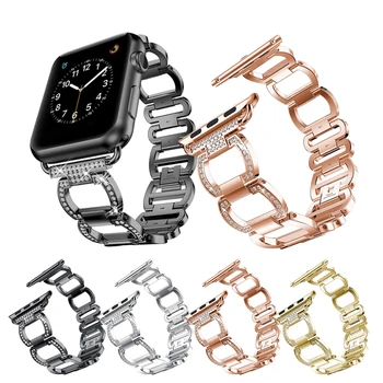 

Odog Women Watch band for Apple Watch Bands 38mm/42mm Adjustable Stainless Steel Strap for iwatch series 3 2 1 Bracelet