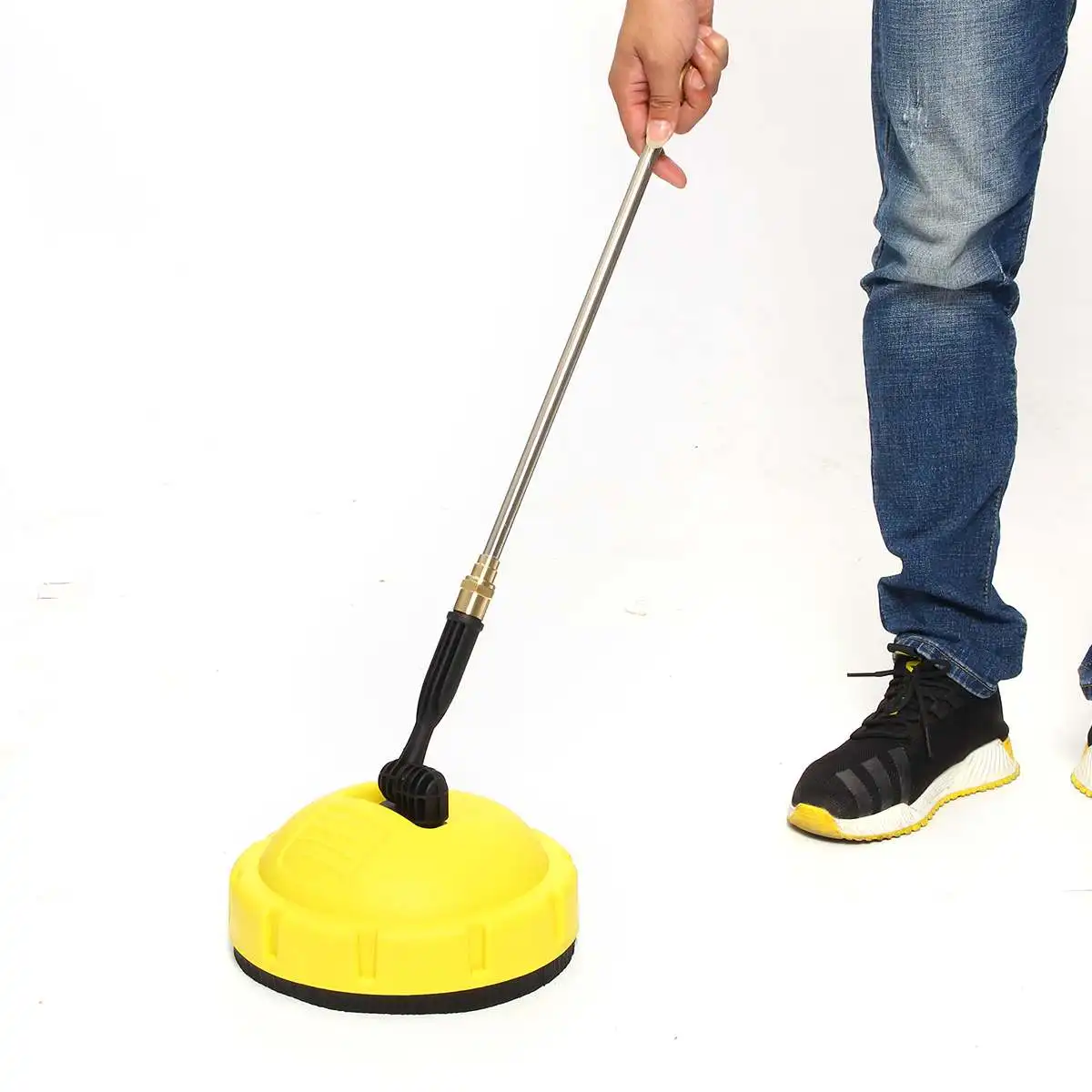 Giratoria Cepillo Mango Largo Limpiadora de Presi/ón Camino Superficie Limpiar Vereda Garaje Puerta Pared Patio Redondo Flexible Pavimento Herramientas para Karcher Karcher Limpiadora de Presi/ón