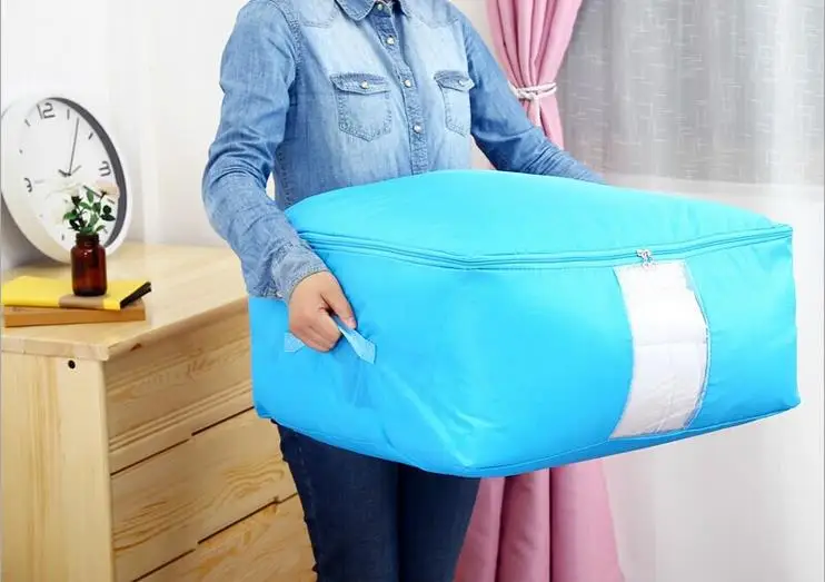 Стеганая сумка для хранения, моющаяся Оксфорд - Цвет: Небесно-голубой