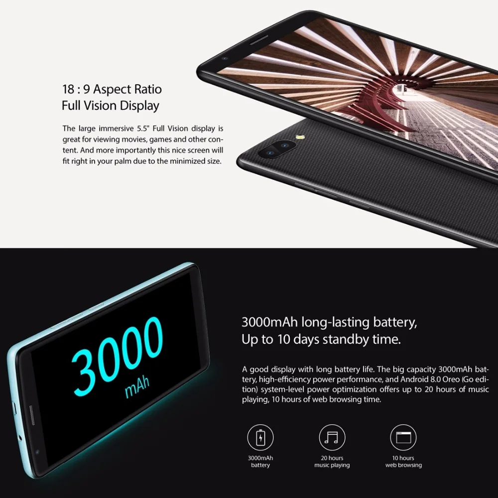 NEW BLACKVIEW A20 Smartphone Android Go 5.5\ NEW BLACKVIEW A20 Smartphone Android Go 5.5\