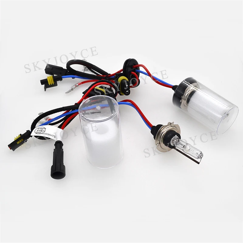 SKYJOYCE AC 12 В 45 Вт H7 Cnlight HID шарика Cnlight H1 H7 HID лампы 6000 К для фар автомобиля 45 Вт 55 Вт Cnlight HID комплект