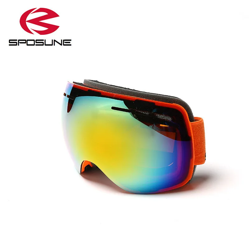Безрамные очки для сноуборда с двойными линзами, анти-туман, лыжные Солнцезащитные очки, аксессуары для лыж Googles skibrille, мужские и женские лыжные очки