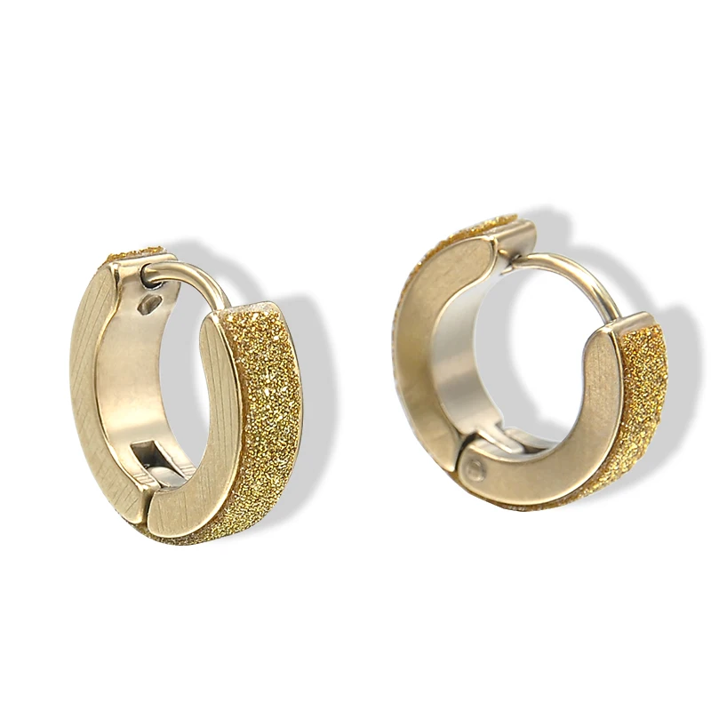 Fashion Punk Men Women Crystal Stainless Steel Gold Small Hoop Fashion Punk Men Women Crystal Stainless Steel Gold Small Hoop Earrings Best Gift Er938 In From Jewelry Accessories On Aliexpress
