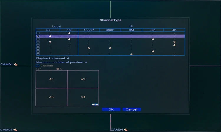 8MP Surveillance Camera XMeye Hi3521D 4CH 4 Channel Hybrid Coaxial WIFI 6 in 1 H.265+ XVI TVI CVI NVR AHD CCTV DVR picture 05